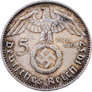 Germany, 5 Reichsmark 1937, E