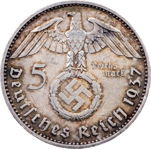 Germany, 5 Reichsmark 1937, E