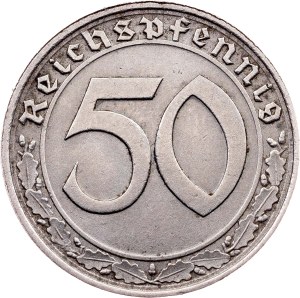 Germany, 50 Reichspfennig 1938, D