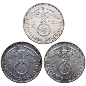 Germany, 2 Reichsmark 1939, A, G