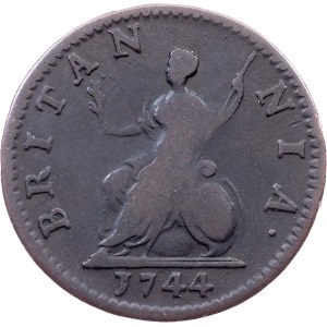 Great Britain, 1 Farthing 1744