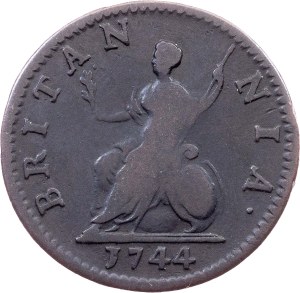 Great Britain, 1 Farthing 1744