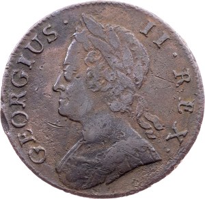 Great Britain, 1/2 Penny 1744
