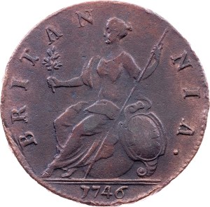 Great Britain, 1/2 Penny 1746