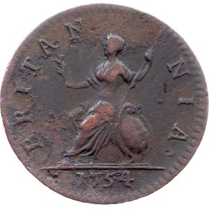 Great Britain, 1 Farthing 1754