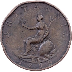 Great Britain, 1/2 Penny 1799