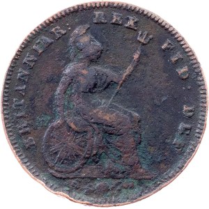 Great Britain, 1/3 Farthing 1827