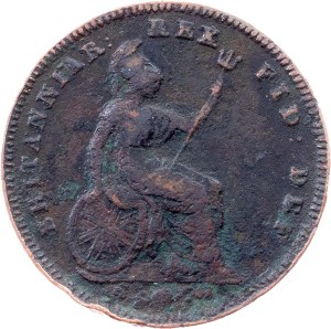 Great Britain, 1/3 Farthing 1827