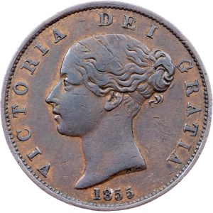 Great Britain, 1/2 Penny 1855, London