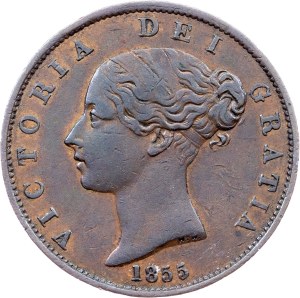 Great Britain, 1/2 Penny 1855, London