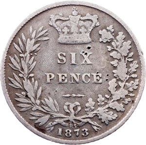 Great Britain, 6 Pence 1873, London