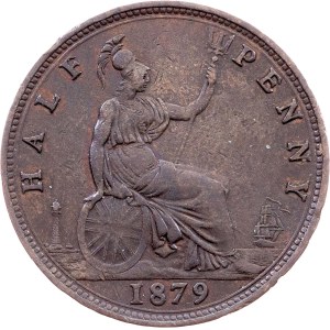 Great Britain, 1/2 Penny 1879, London