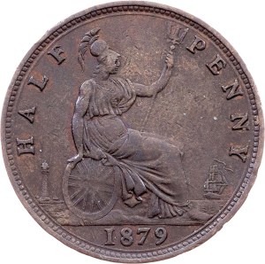 Great Britain, 1/2 Penny 1879, London