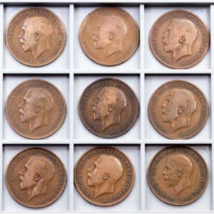 Great Britain, 1 Penny 1913-1929