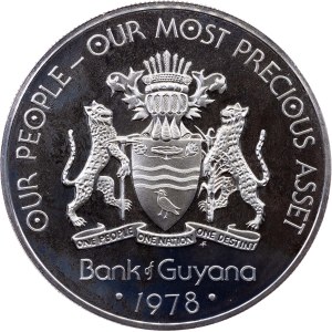 Guyana, 10 Dollars 1978, Wawa
