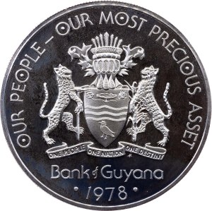 Guyana, 10 Dollars 1978, Wawa