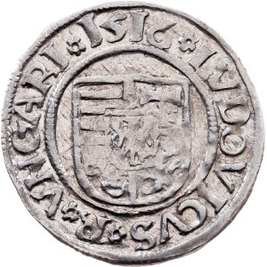 Hungary, Denar 1516, K-G, Kremnitz