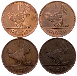 Ireland, 1 Penny 1928, 1935, 1963, 1968