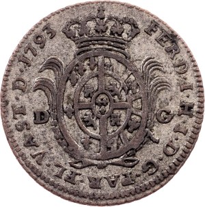 Italy, 20 Soldi 1793, Parma