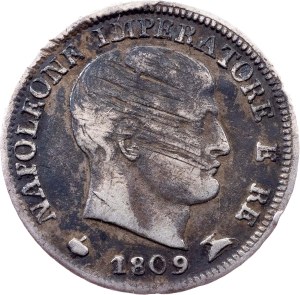 Italy, 5 Soldi 1809, M, Milan