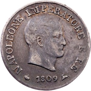 Italy, 10 Soldi 1809, M, Milan