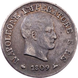 Italy, 10 Soldi 1809, M, Milan