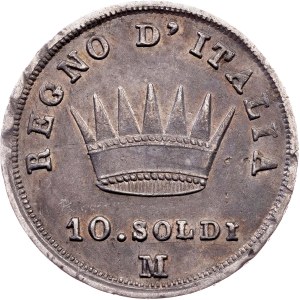 Italy, 10 Soldi 1809, M, Milan