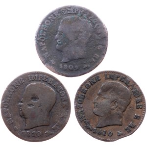 Italy, 1 Centesimo 1809, 1810, 1810, M, V, M