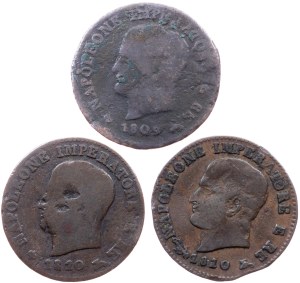 Italy, 1 Centesimo 1809, 1810, 1810, M, V, M