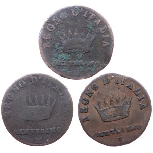 Italy, 1 Centesimo 1809, 1810, 1810, M, V, M