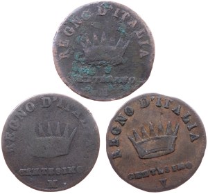 Italy, 1 Centesimo 1809, 1810, 1810, M, V, M