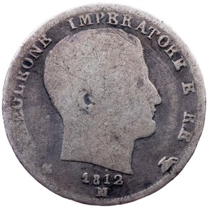 Italy, 1 Lira 1812, M, Milan