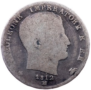 Italy, 1 Lira 1812, M, Milan