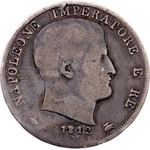 Italy, 2 Lire 1812, M, Milan