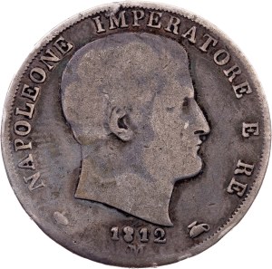 Italy, 2 Lire 1812, M, Milan