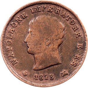Italy, 3 Centesimi 1813, M, Milan