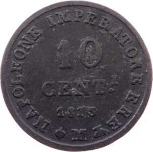 Italy, 10 Centesimi 1813, M, Milan