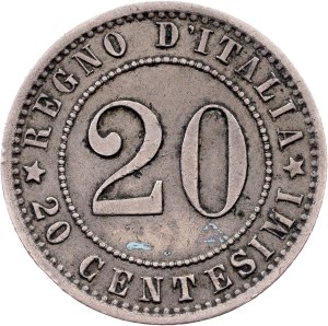 Italy, 20 Centesimi 1895, Rome