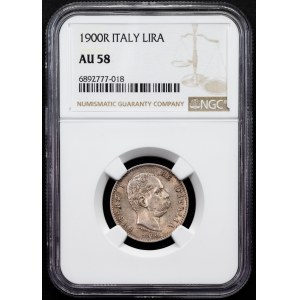 Italy, 1 Lira 1900, R, Rome