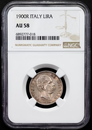 Italy, 1 Lira 1900, R, Rome