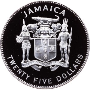 Jamaica, 25 Dollars 1995, Llantrisant