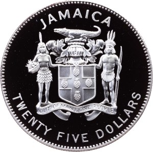 Jamaica, 25 Dollars 1995, Llantrisant