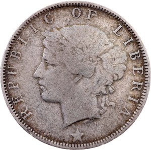 Liberia, 25 Cents 1906, Heaton