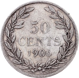 Liberia, 50 Cents 1906, Heaton