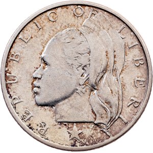 Liberia, 25 Cents 1961, Philadelphia