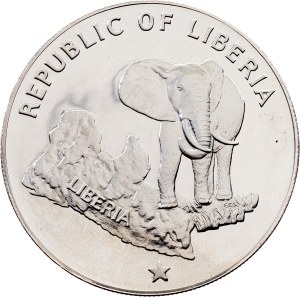 Liberia, 5 Dollars 1975, San Francisco