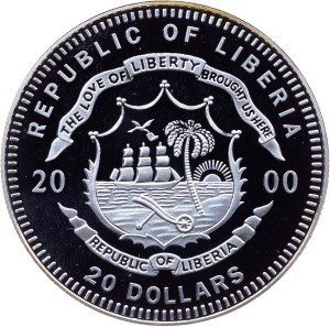 Liberia, 20 Dollars 2000