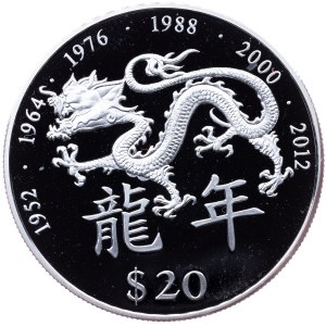Libéria, 20 dolárov 2000