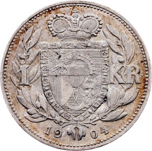 Liechtenstein, 1 Krone 1904, Vienna