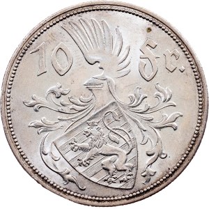 Luxembourg, 10 Francs 1929, Stuttgart